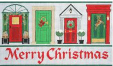 click here to view larger image of Christmas Doors (hand painted canvases)