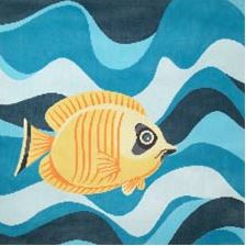 click here to view larger image of Yellow Fish (hand painted canvases)