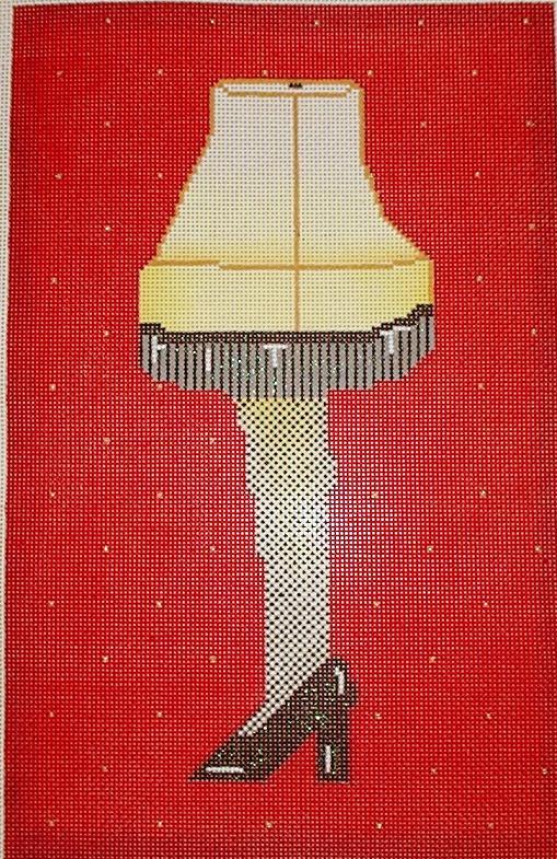 click here to view larger image of A Christmas Story Leg Lamp Pillow (hand painted canvases)