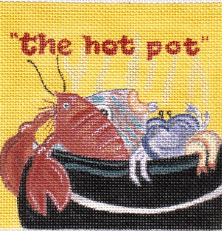 click here to view larger image of Hot Pot, The (hand painted canvases)