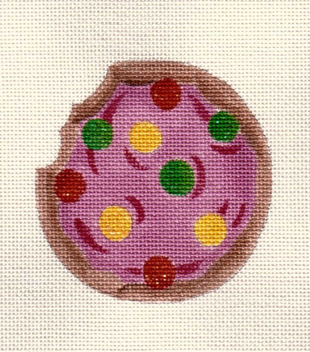 click here to view larger image of Eaten Cookie Ornament (hand painted canvases)