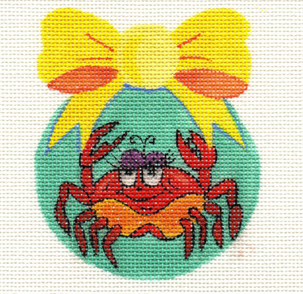 click here to view larger image of She Crab Ornament (hand painted canvases)