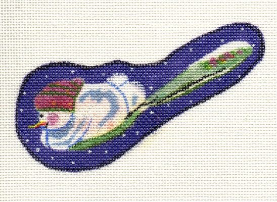 click here to view larger image of Snowspoon Ornament (hand painted canvases)