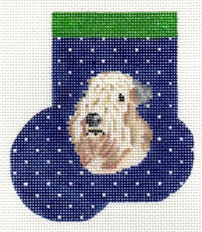 click here to view larger image of Wheaten Terrier Mini Sock (hand painted canvases)