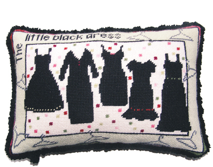 click here to view larger image of Fives - The Little Black Dress  (hand painted canvases)