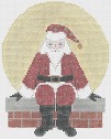 click here to view larger image of Chimney-top Santa (hand painted canvases)
