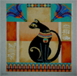 click here to view larger image of Bastet the Cat Goddess (hand painted canvases)