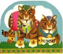 click here to view larger image of Tigers - Fancy 3D Ark Collection (hand painted canvases)