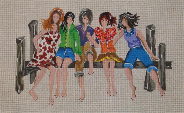 click here to view larger image of 5 Girlfriends - Stitch Guide (books)