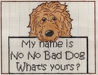 click here to view larger image of Bad Dog  (hand painted canvases)