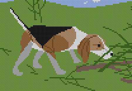 click here to view larger image of Beagle - 18M (hand painted canvases)