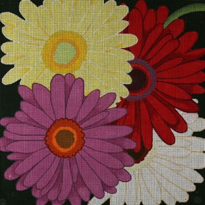 click here to view larger image of Giant Gerber Daisies (hand painted canvases)
