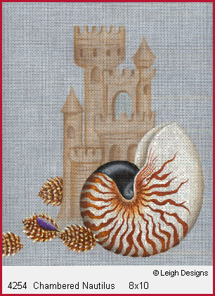 click here to view larger image of Chambered Nautilus (hand painted canvases)