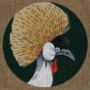 click here to view larger image of Crowned Crane - Africa (hand painted canvases)