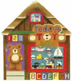 click here to view larger image of Teddy's Toy Box - Thimble Town (hand painted canvases)