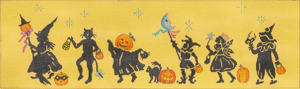 click here to view larger image of Halloween Parade (hand painted canvases)