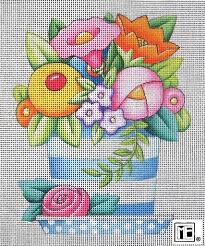 click here to view larger image of Little Flower Pot Stitch Guide (books)
