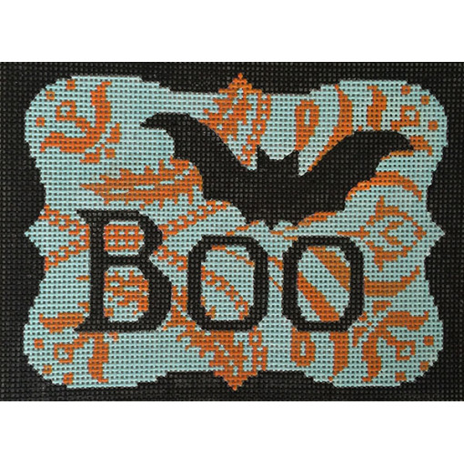 click here to view larger image of Boo and  Bat (hand painted canvases)