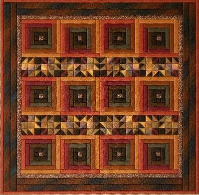 click here to view larger image of Log Cabin Stripe (counted canvas work)
