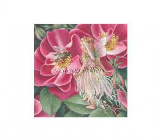 click here to view larger image of Wild Rose Fairy (hand painted canvases)