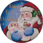 click here to view larger image of Babies First Christmas- Girl (hand painted canvases)