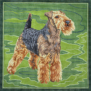 click here to view larger image of Welsh Terrier (hand painted canvases)