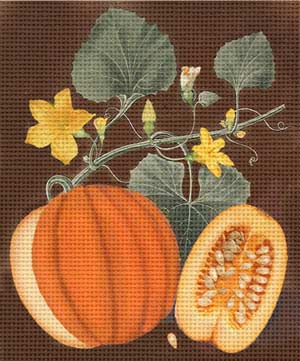 click here to view larger image of Vintage Cut Pumpkin (hand painted canvases)