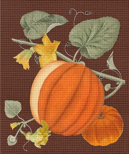 click here to view larger image of Vintage Pumpkins (hand painted canvases)