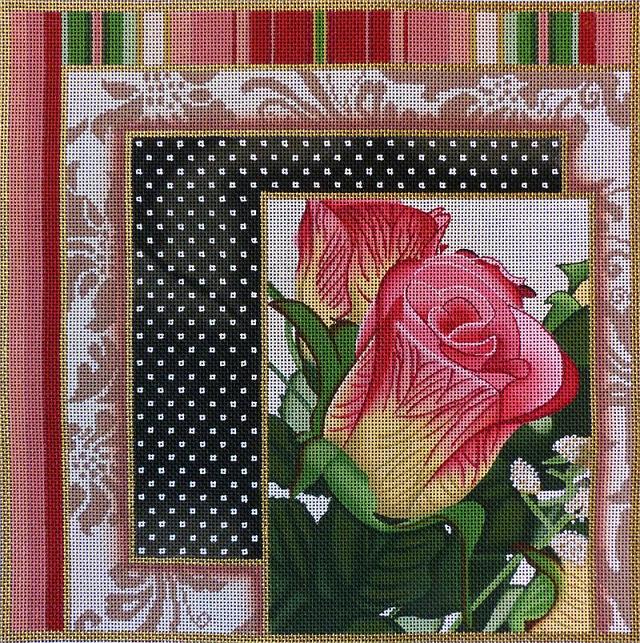 click here to view larger image of Rose Collage #1 (hand painted canvases)