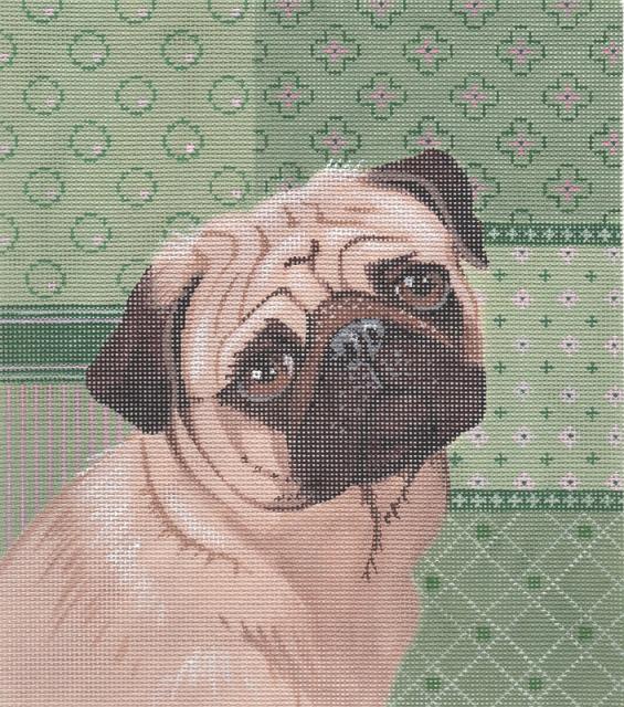 click here to view larger image of Pug (hand painted canvases)