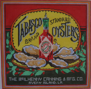 click here to view larger image of Tabasco Oyster  (hand painted canvases)
