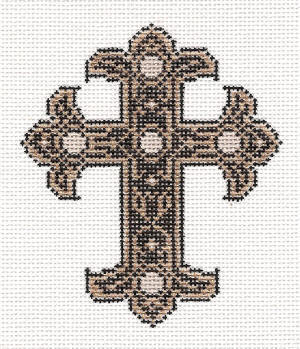 click here to view larger image of January Cross - 18ct (hand painted canvases)