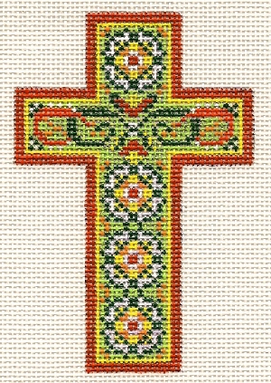 click here to view larger image of Jeanne's Cross (hand painted canvases)