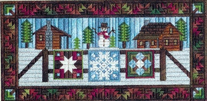 click here to view larger image of Airing the Winter Quilts (counted canvas work)
