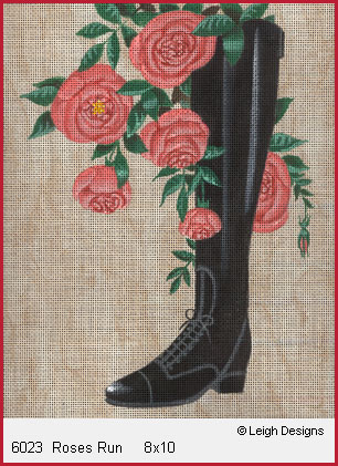 click here to view larger image of Roses Run (hand painted canvases)