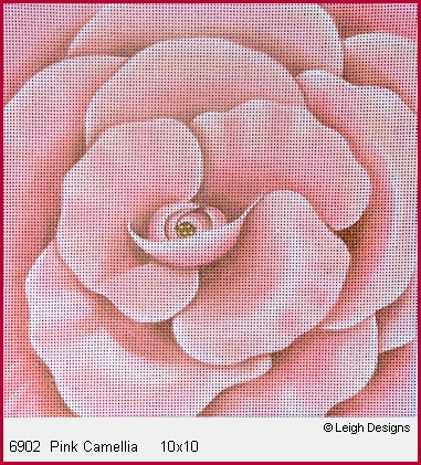 click here to view larger image of Pink Camellia (hand painted canvases)