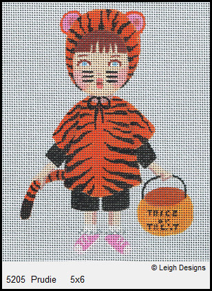 click here to view larger image of Tiger Prudie (hand painted canvases)