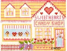 click here to view larger image of Sweetheart Candy (hand painted canvases)