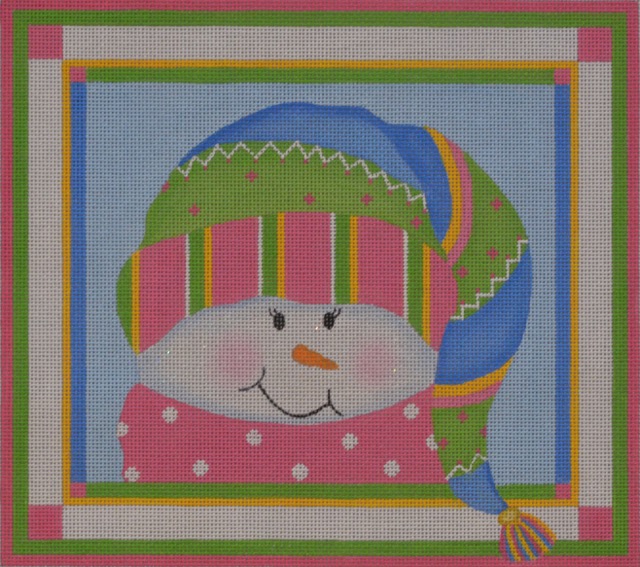 click here to view larger image of Sparkles Snowgirl (hand painted canvases)