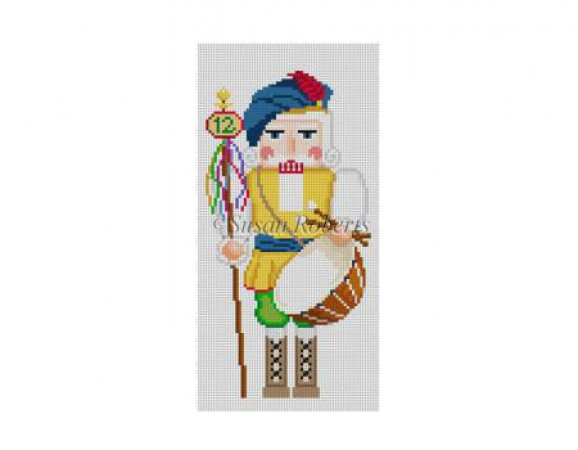 click here to view larger image of Twelve Drummers Drumming Nutcracker (hand painted canvases)