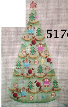 click here to view larger image of Gingerbread Tree (hand painted canvases)