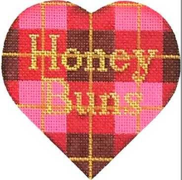 click here to view larger image of Honey Buns Heart (hand painted canvases)