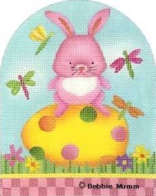 click here to view larger image of Bunny on Egg (hand painted canvases)
