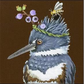 click here to view larger image of Gracie Kingfisher (hand painted canvases)