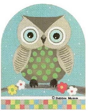 click here to view larger image of Green Spotted Owl (hand painted canvases)