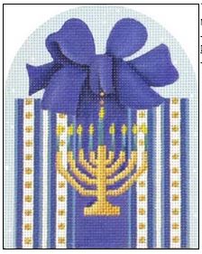 click here to view larger image of Menorah Gift (hand painted canvases)