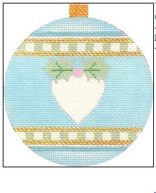 click here to view larger image of Heart Ornament (hand painted canvases)