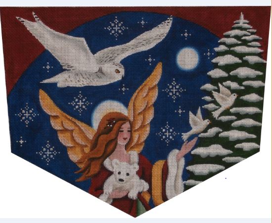 click here to view larger image of Forest Angel (Stocking Topper) - 18ct (hand painted canvases)