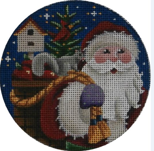 click here to view larger image of Santas Bag of Toys Ornament (hand painted canvases)