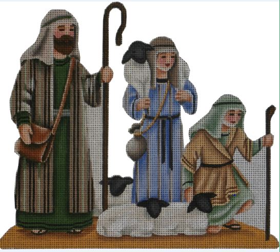 click here to view larger image of Shepherds (hand painted canvases)